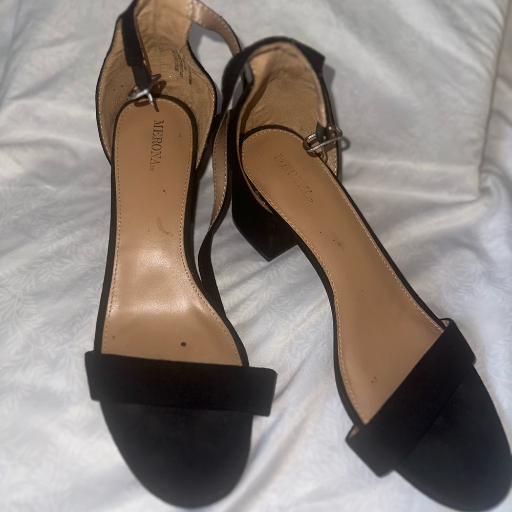 Merona Black and Tan Women's Heels